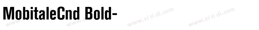 MobitaleCnd Bold字体转换